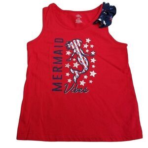 Patriotic mermaid shirt S 6/6x